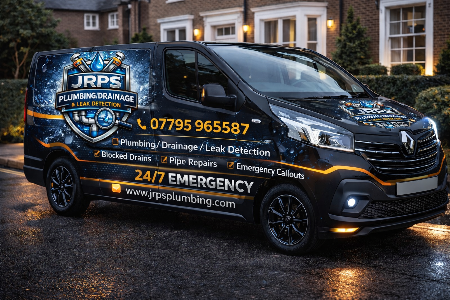 JRPS black van branding